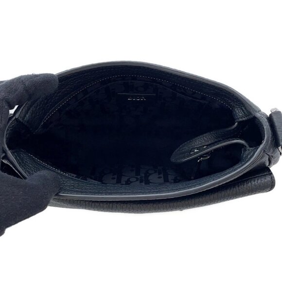 Dior Saddle Mini Soft Bag Leather Black 1ADHO023 - Picture 10 of 14